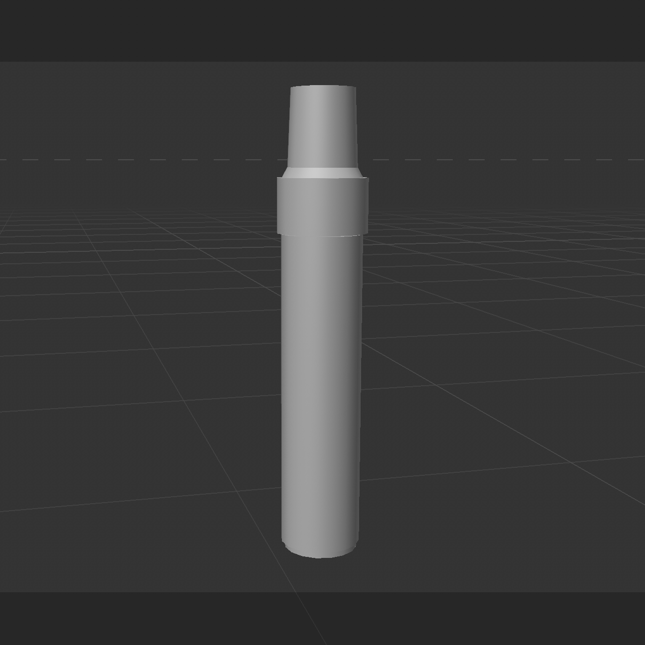Unfinished 3D model of the chunky marker