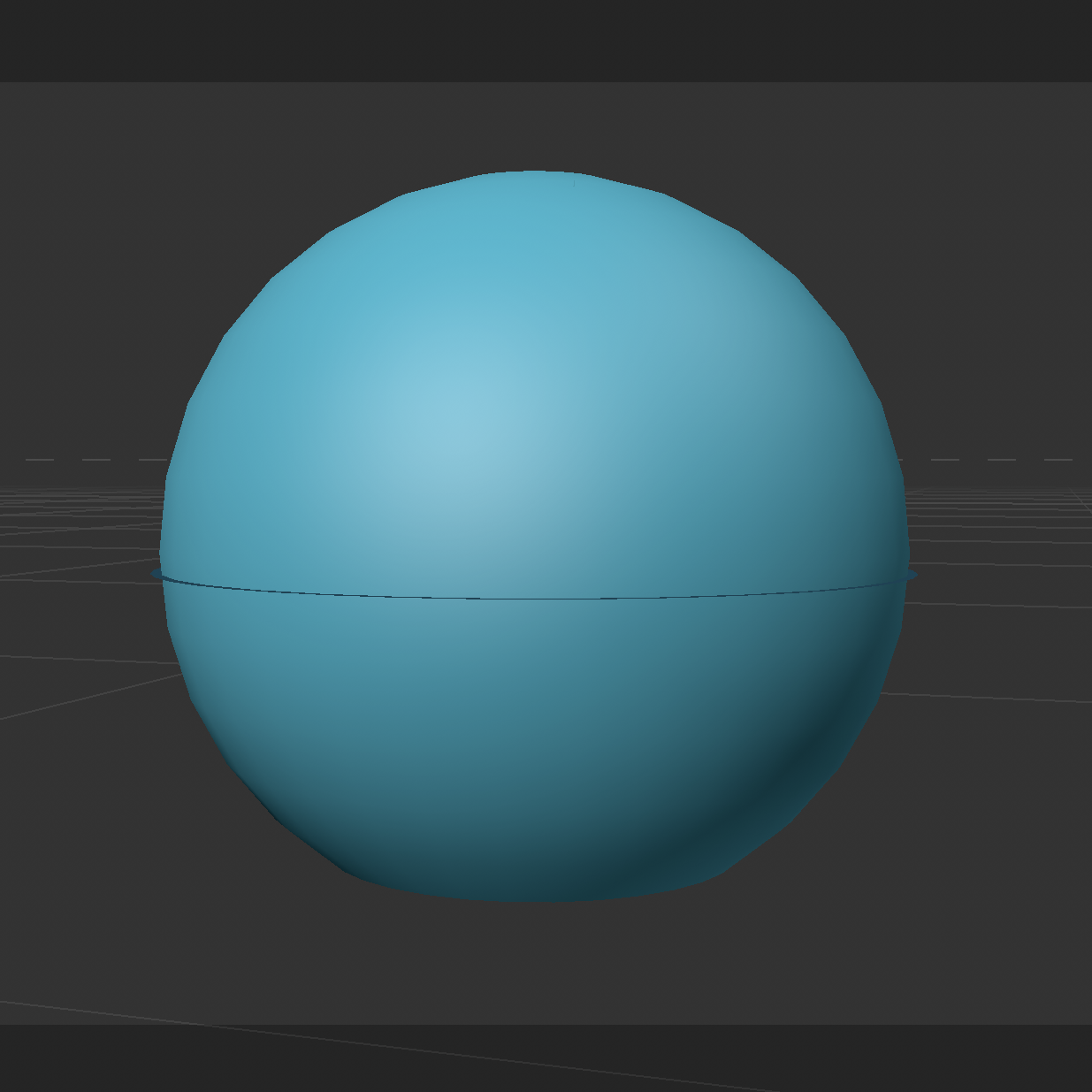 Complete 3D model of the Sheridan lip balm from a front-facing angle