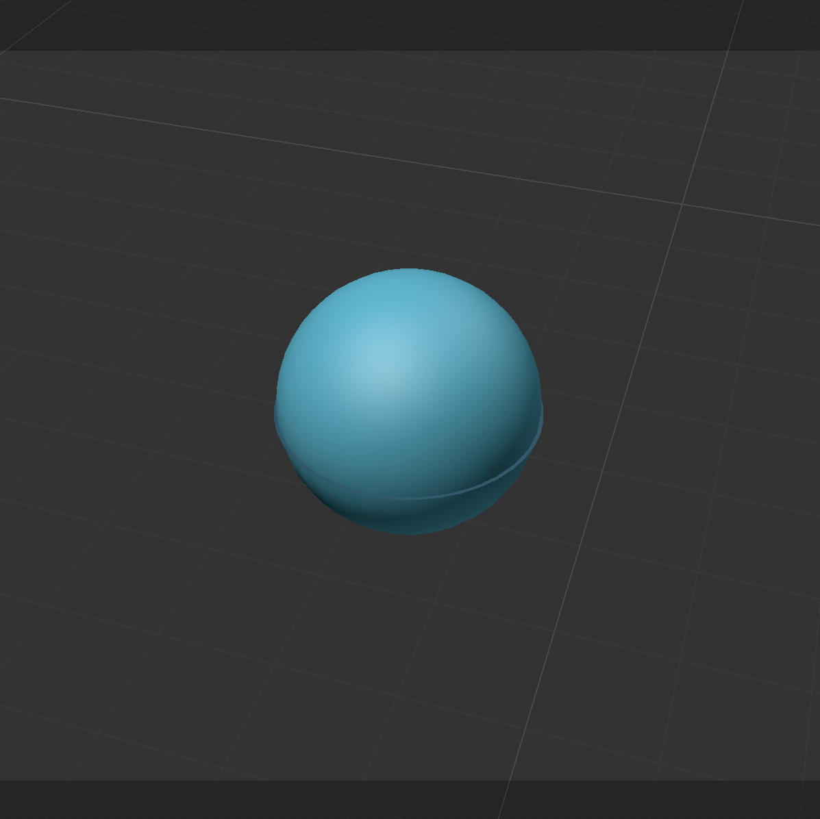 Complete 3D model of the Sheridan lip balm from an upper-facing angle