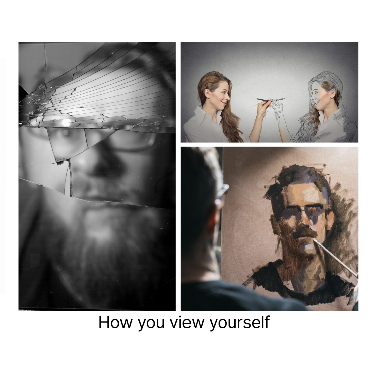 Before one can successfully understand others, one must understand themself first. This collage of images shows the importance of knowing and being able to percieve one's self accurately.